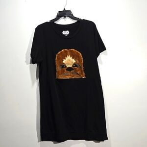 Star Wars Chewbacca Black Zip Detail Dress Size L XL